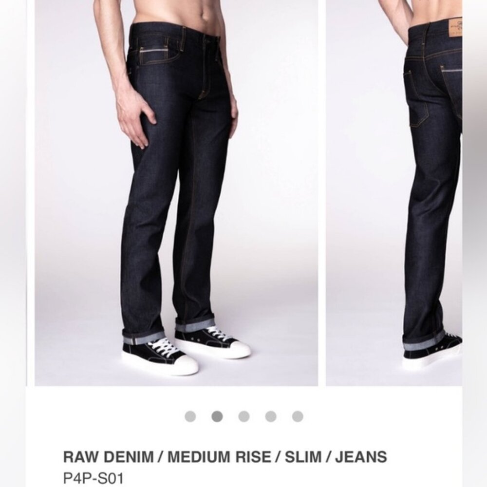 P4P people 4 peace selvedge denim medium rise raw denim 32X34